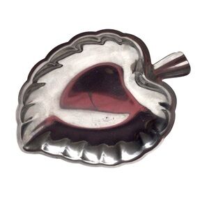 Vintage Leaf Chrome Ashtray. Pre owned